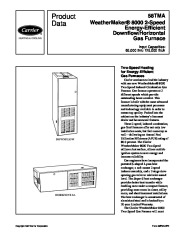 Carrier 58TMA 8PD Gas Furnace Owners Manual page 1