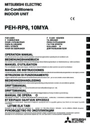 Mitsubishi Mr Slim PEH RP8 10MYA Ducted Air Conditioner Installation Manual page 1
