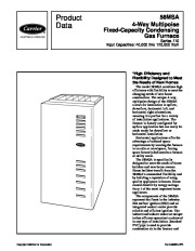 Carrier 58MSA 2PD Gas Furnace Owners Manual page 1