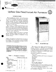 Carrier 58G 10SI Gas Furnace Owners Manual page 1