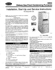 Carrier 58SX 17SI Gas Furnace Owners Manual page 1