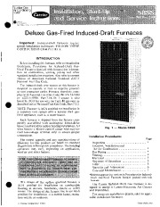 Carrier 58SS 1SI Gas Furnace Owners Manual page 1