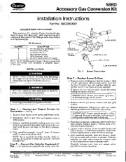 Carrier 58ED 1SI Gas Furnace Owners Manual page 1