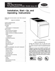 Carrier 58VLR 3SI Gas Furnace Owners Manual page 1