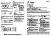 Mitsubishi GK 25 GK 30 Air Curtains Air Conditioner Operating Installation page 1