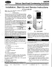Carrier 58SXB 3SI Gas Furnace Owners Manual page 1