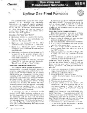 Carrier 58GV 1SO Gas Furnace Owners Manual page 1