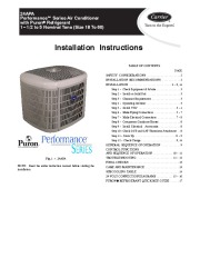 Carrier 24apa 3si Heat Air Conditioner Manual page 1