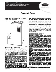 Carrier 58MEB 01PD Gas Furnace Owners Manual page 1