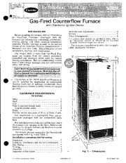 Carrier 58DE 2SI Gas Furnace Owners Manual page 1