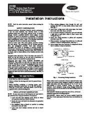 Carrier 25hbb 2si Heat Air Conditioner Manual page 1