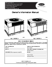 Carrier 50ez Vt 02 Heat Air Conditioner Manual page 1