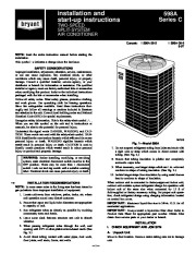 Carrier Bryant 598a 36 6 Heat Air Conditioner Manual page 1