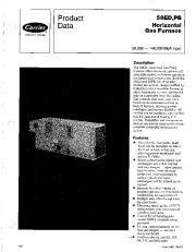 Carrier 58ED 58PB 6PD Gas Furnace Owners Manual page 1
