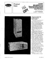 Carrier 58DHC 2PD Gas Furnace Owners Manual page 1