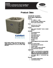 Carrier 24acs3 1pd Heat Air Conditioner Manual page 1