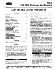 Carrier 73uc 1ss Heat Air Conditioner Manual page 1