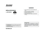 Mitsubishi MXZ A26 32WV Air Conditioner Installation Manual page 1