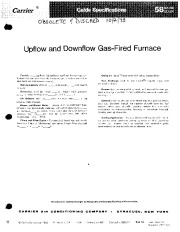 Carrier 58BA 58BB 58BD 58BV 2GS Gas Furnace Owners Manual page 1