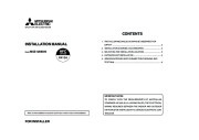 Mitsubishi MXZ 4A80VA Air Conditioner Installation Manual page 1