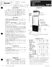 Carrier 58FV 1P Gas Furnace Owners Manual page 1