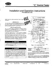 Carrier 58D 58S 15SI Gas Furnace Owners Manual page 1