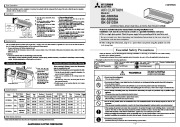 Mitsubishi GK 35 GK GK 3506SA GK 3509SA GK 3512SA Air Curtains Air Conditioner Operating Installation Instructions page 1