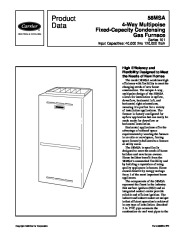 Carrier 58MSA 1PD Gas Furnace Owners Manual page 1