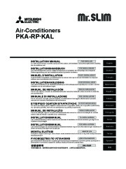 Mitsubishi Mr Slim PKA RP KAL Wall Air Conditioner Installation Manual page 1