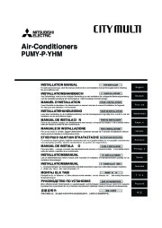Mitsubishi PUMY P YHM Air Conditioner Installation Manual page 1
