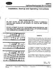 Carrier 58BTA 1SI Gas Furnace Owners Manual page 1