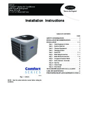 Carrier 24aca2si Heat Air Conditioner Manual page 1