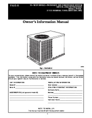 Carrier Pa3z B 01 Heat Air Conditioner Manual page 1