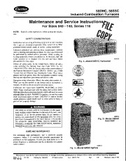 Carrier 58D 58S 7SM Gas Furnace Owners Manual page 1