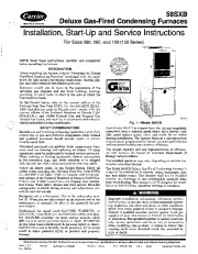 Carrier 58SXB 13SI Gas Furnace Owners Manual page 1