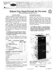 Carrier 58SE 3SI Gas Furnace Owners Manual page 1