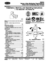 Carrier 58MXA 7SI Gas Furnace Owners Manual page 1