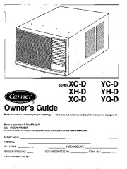 Carrier 73x  Y 2si Heat Air Conditioner Manual page 1