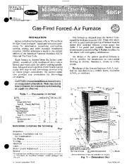 Carrier 58GP 6SI Gas Furnace Owners Manual page 1