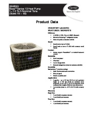 Carrier 25hbs3 2pd Heat Air Conditioner Manual page 1