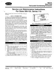 Carrier 58EJA 2SM Gas Furnace Owners Manual page 1