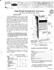 Carrier 58GS 4SI Gas Furnace Owners Manual page 1