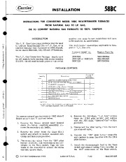 Carrier 58BC501405 Gas Furnace Owners Manual page 1