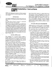 Carrier 58DFA 1SI Gas Furnace Owners Manual page 1