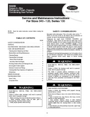 Carrier 58MEB 01SM Gas Furnace Owners Manual page 1