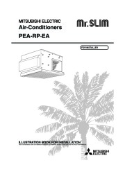 Mitsubishi Mr Slim PEA RP EA Ducted Air Conditioner Installation Manual page 1