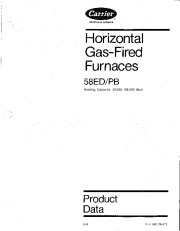 Carrier 58ED 58PB 3PD Gas Furnace Owners Manual page 1