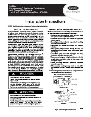 Carrier 24apa 4si Heat Air Conditioner Manual page 1