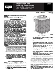 Carrier Bryant 598b 24 3 Heat Air Conditioner Manual page 1