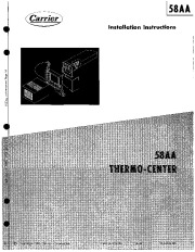 Carrier 58AA 501405 Gas Furnace Owners Manual page 1